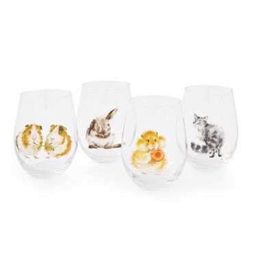 Wrendale Designs Set of 4 Animal Tumblers Wrendale Designs Set of 4 Animal Tumblers